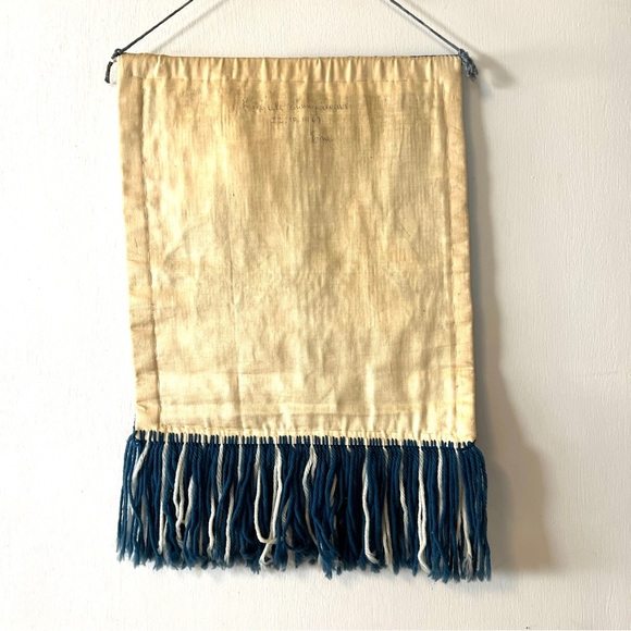 Vintage Estonian Handcrafted Folk Art Wall Hanging 1960s Handmade - Picture 2 of 5